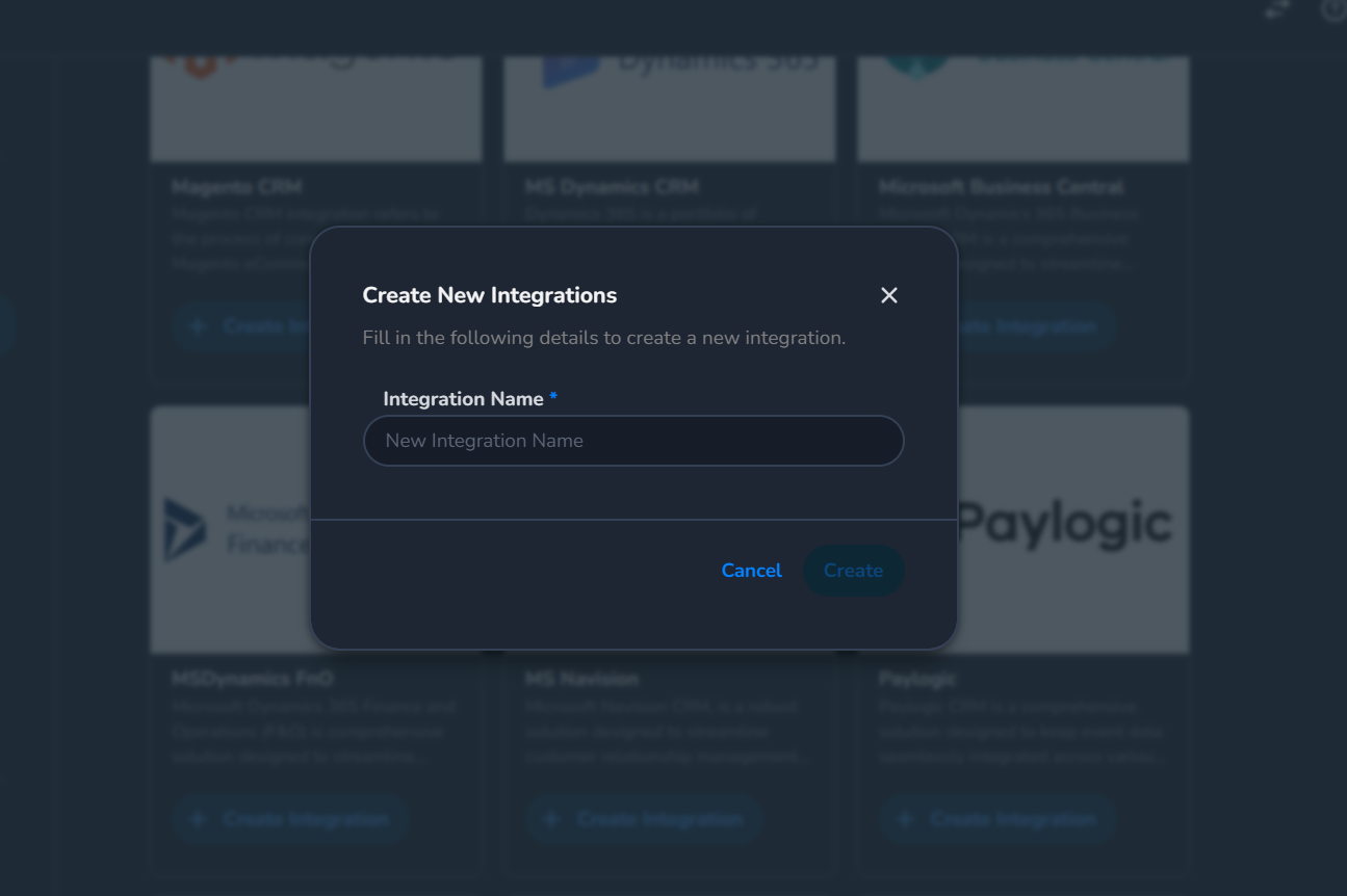 Business Central CRM integration selection list
