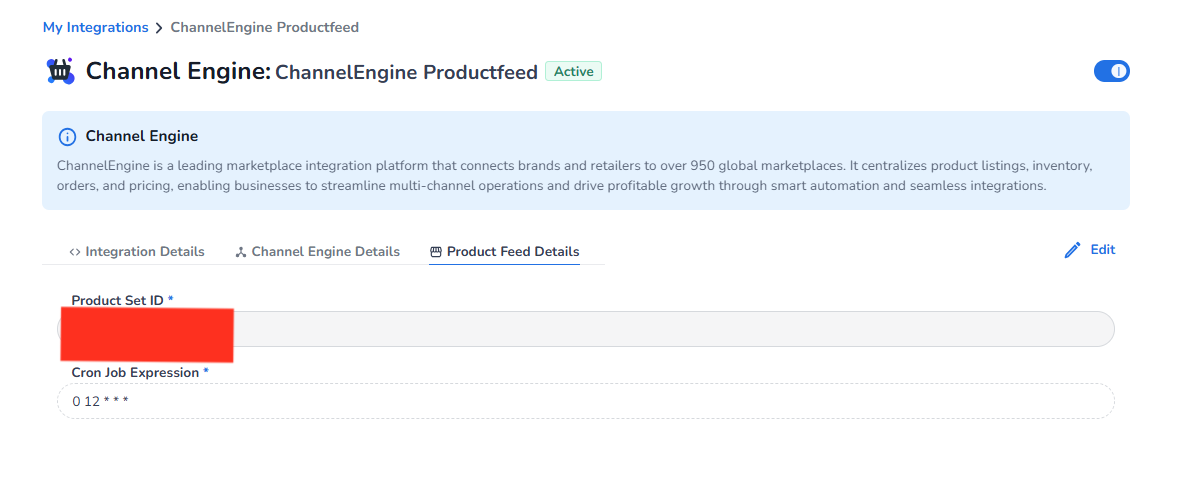 Channel Engine delivery save confirmation