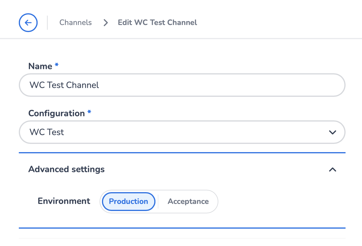 Web Conversations settings