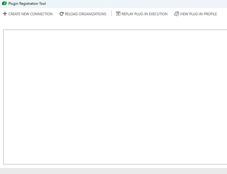 Plugin Registration Tool launched window