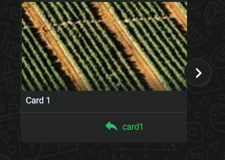 Example of carousel template message