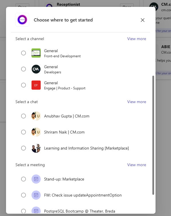 Adding the HALO bot to a channel or a chat