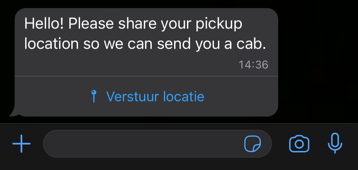 Location request message