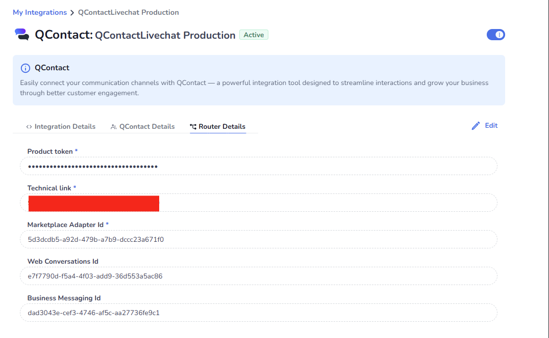 CCaaS and Router fields filled in