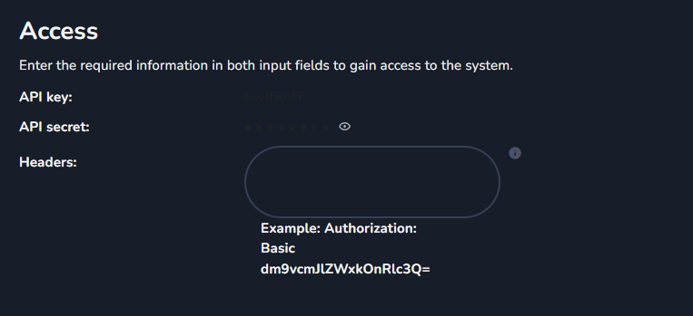 MSC Access tab configuration overview