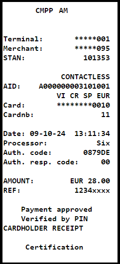 Receipt Example
