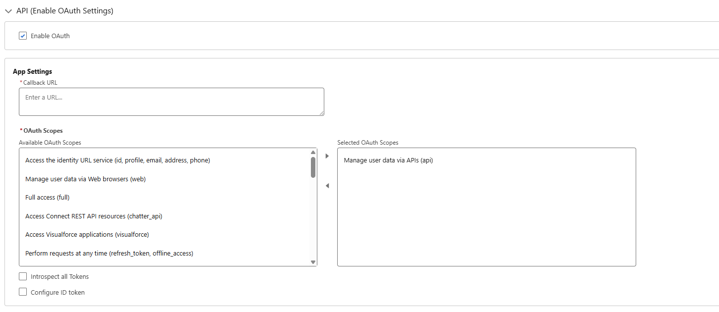 OAuth Scopes with Manage user data via APIs moved to selected scopes