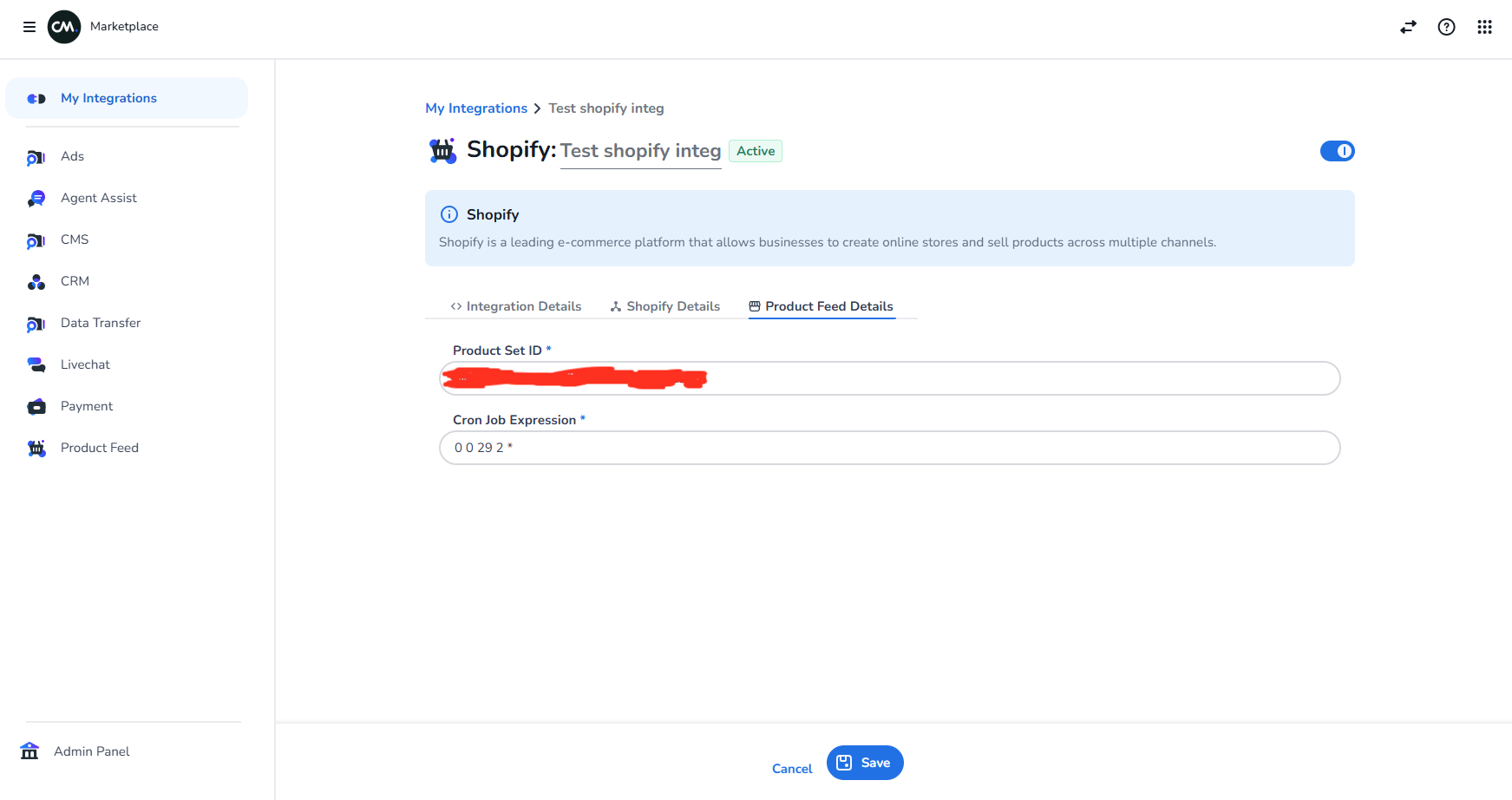 Shopify delivery CRON job and Save button