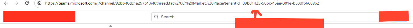 Extracting the Tenant ID from a Teams channel link URL