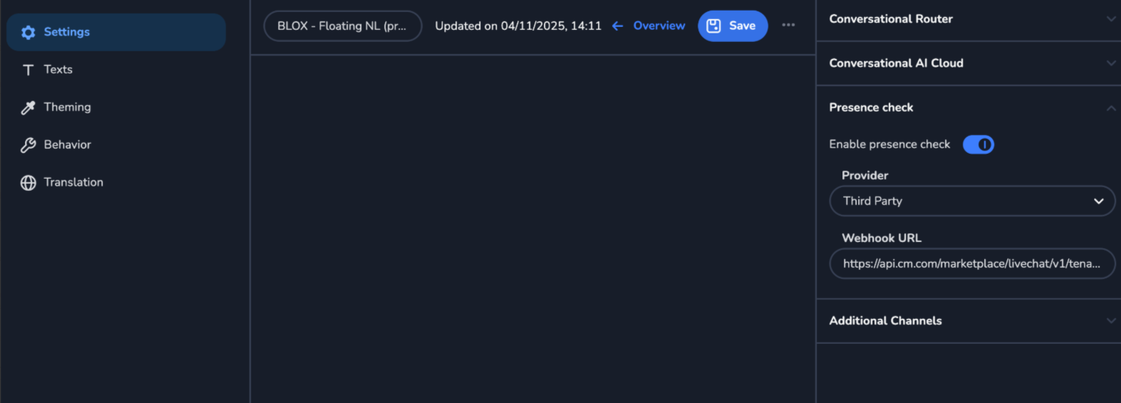 Select Provider as Third Party